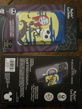 The Nightmare Before Christmas MagSafe Card Holder - Blue & Yellow